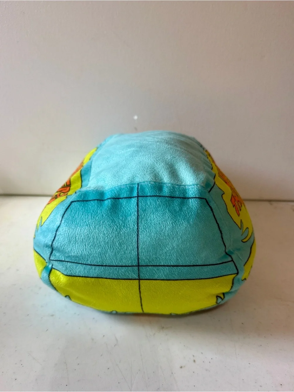 Scooby-Doo Mystery Machine Plush Pillow - Bright Turquoise & Yellow
